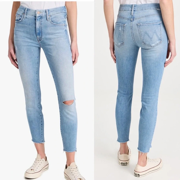 MOTHER Denim - MOTHER The Looker Ankle Step Fray Despite Differences